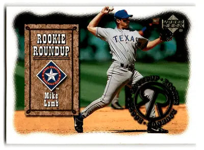 2000 Upper Deck Rookie Roundup Mike Lamb #RR3 Texas Rangers - Baseball Card Single