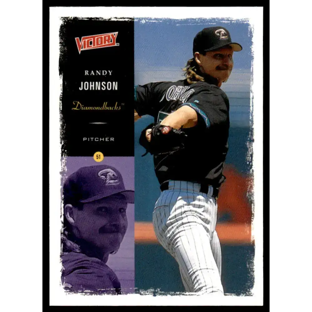 2000 Upper Deck Victory #102 Randy Johnson EX/NM Arizona Diamondbacks Baseball Card - Baseball Card Single