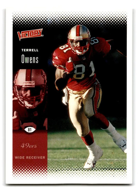 2000 Upper Deck Victory #165 Terrell Owens - Football Card Single