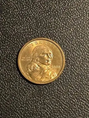 2000 US Sacagawea One Dollar Coin - Uncirculated - Mint Mark D