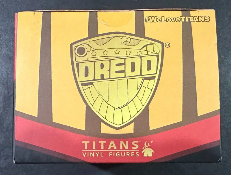 Dredd Titans vinyl figure box for 2000AD Titans Judge Dredd Cursed Earth Version