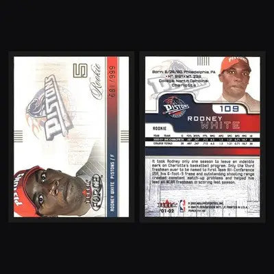 2001-02 Fleer Force Rodney White #109 /999 RC Detroit Pistons - Basketball Card Single