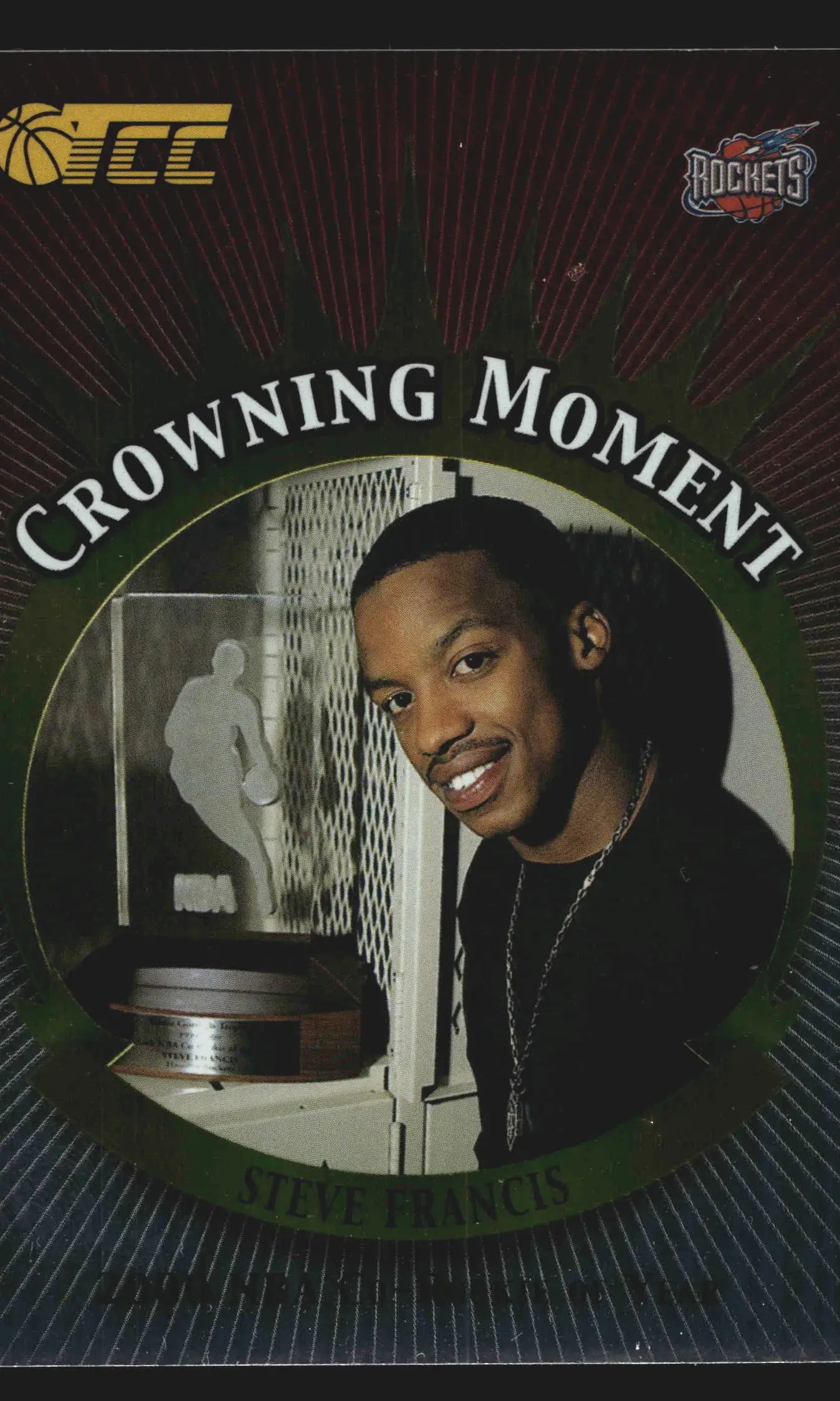 2001-02 Topps Champions & Contenders Steve Francis #CM10 Crowning Moment Rockets - Basketball Card Single