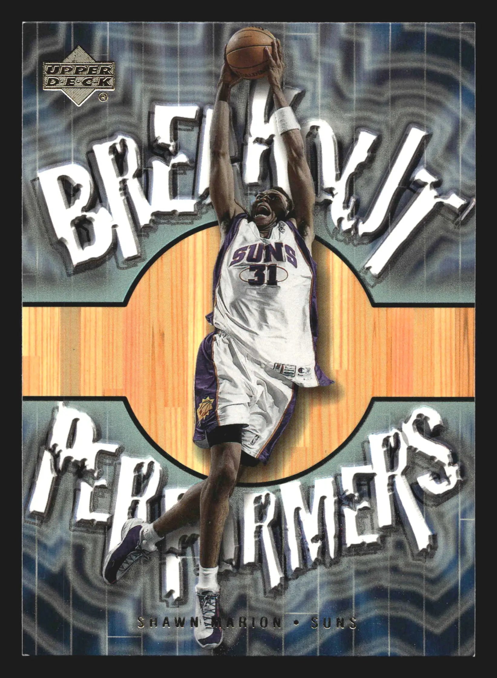 2001-02 Upper Deck Breakout Performers Shawn Marion #BP15 Suns - Basketball Card Single
