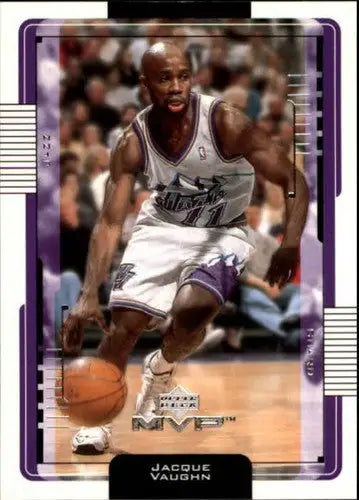 High-quality 2001-02 Upper Deck MVP Jacque Vaughn basketball card Jazz ID 3986