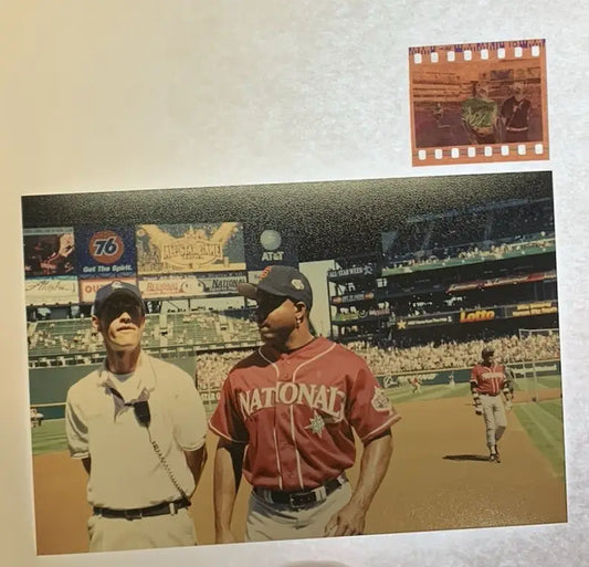 2001 Barry Bonds Photo Seattle All Star Gameday Field Snapshot Type 1 w/Negative - Sports Memorabilia (Jerseys balls