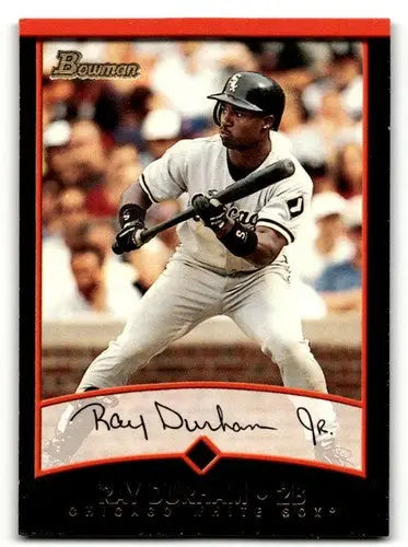 Original gloss Ray Durham Chicago baseball card from 2001 Bowman Chicago White Sox collection