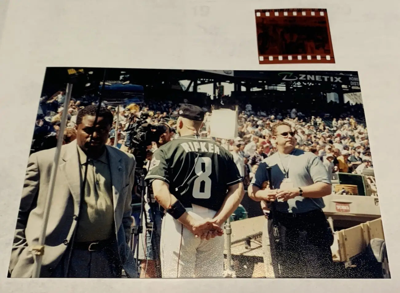 2001 Cal Ripken Jr Photo Seattle Last All Star Gameday Field Snapshot Type 1 Neg - Sports Memorabilia (Jerseys balls