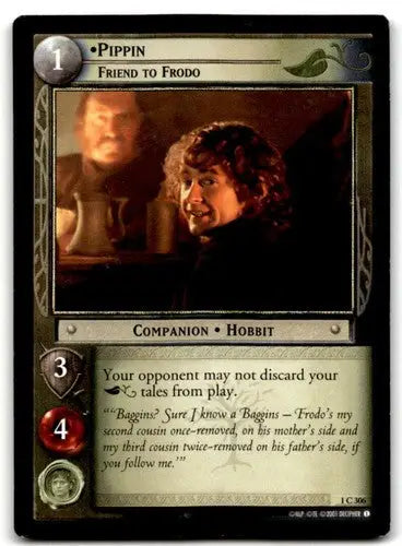 2001 Decipher LOTR Lord Of The Rings TCG Pippen Friend To Frodo 1C306 - TCG Card Single
