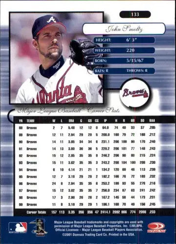 2001 Donruss Elite #133 John Smoltz NM-MT Braves - Baseball Card Single
