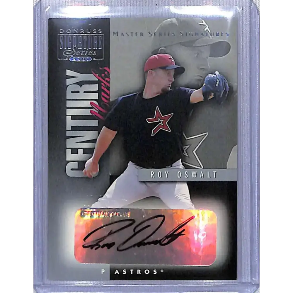 2001 Donruss Signature #NNO Roy Oswalt Auto Houston Astros NM-MT Baseball Card - Baseball Card Single