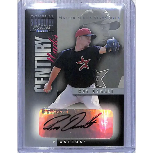 2001 Donruss Signature #NNO Roy Oswalt Auto Houston Astros NM-MT Baseball Card - Baseball Card Single