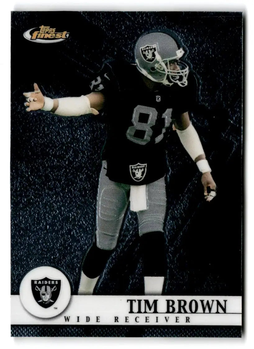 2001 Finest #38 Tim Brown - Football Card Single