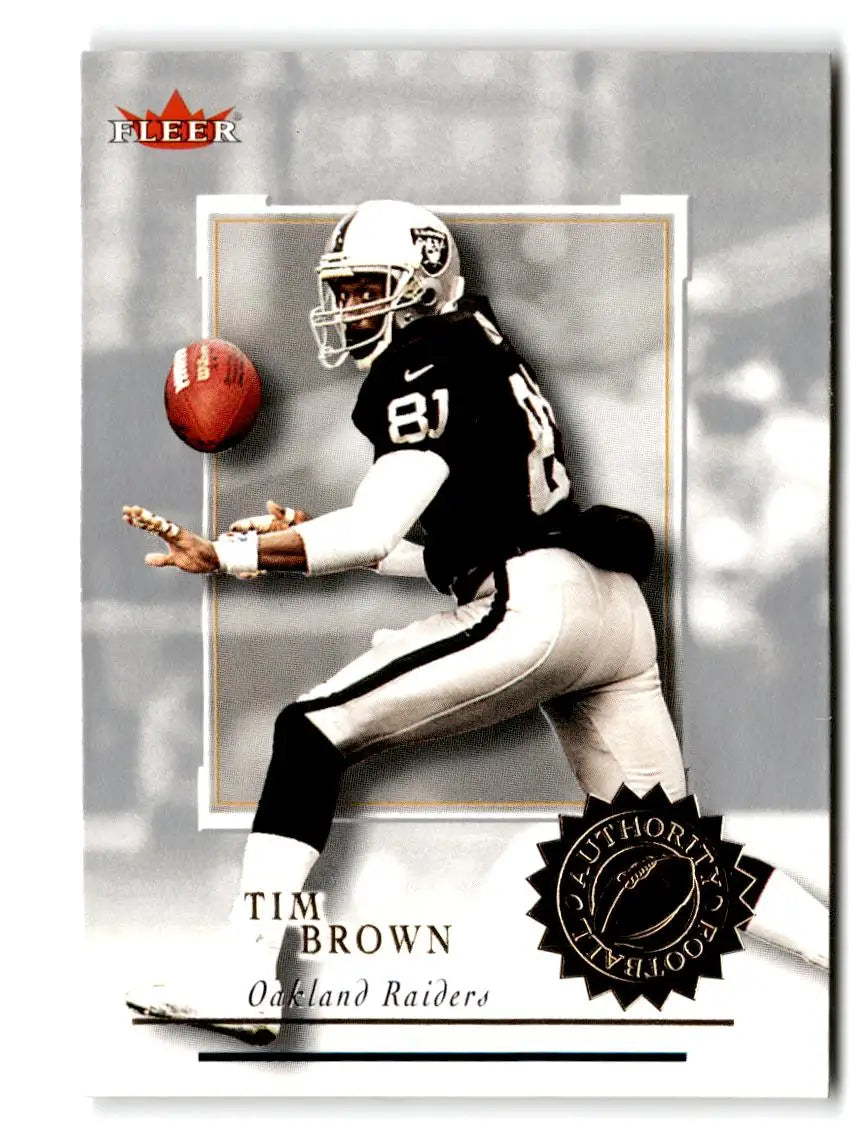 2001 Fleer Authority #13 Tim Brown - Football Card Single