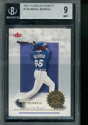 2001 Fleer Authority Angel Berroa #134 0132/2001 Baseball BGS 9