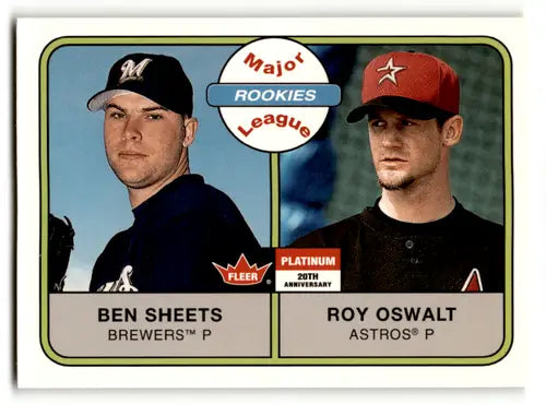 Original gloss baseball rookie card of Ben Sheets Roy from Fleer Platinum 2001