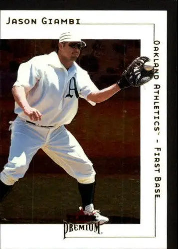2001 Fleer Premium #197 Jason Giambi NM Near Mint Athletics - Baseball Card Single
