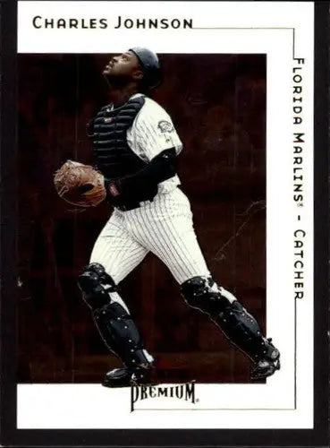 2001 Fleer Premium #87 Charles Johnson NM Near Mint Marlins - Baseball Card Single