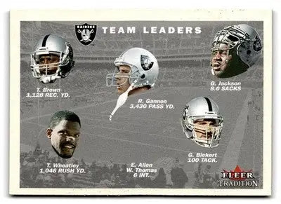 2001 Fleer Tradition #383 Oakland Raiders Team Leaders - Football Card Single