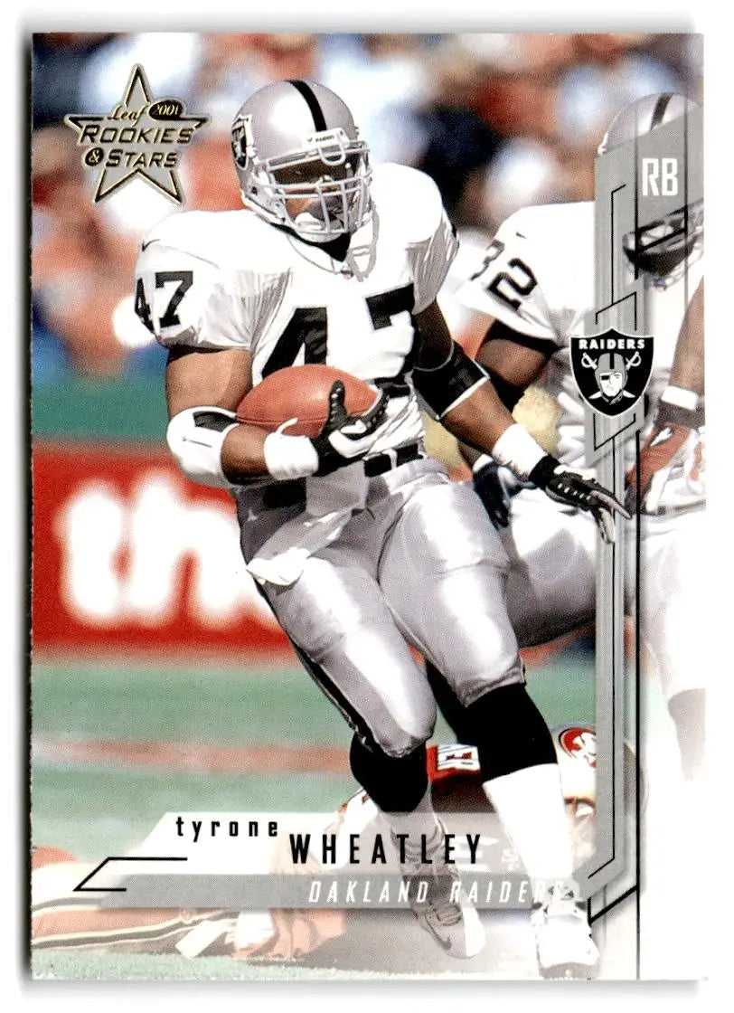 2001 Leaf Rookies & Stars #95 Tyrone Wheatley - Football Card Single
