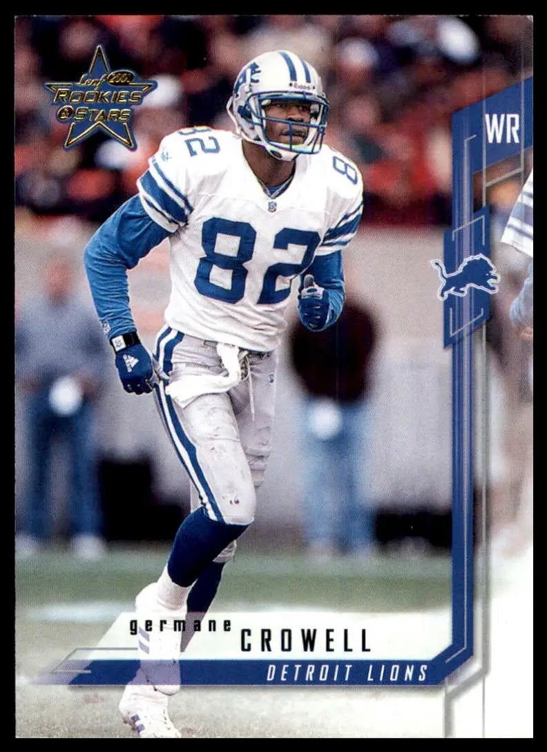 2001 Leaf Rookies & Stars Germane Crowell 33 Detroit Lions NM - Football Card Single