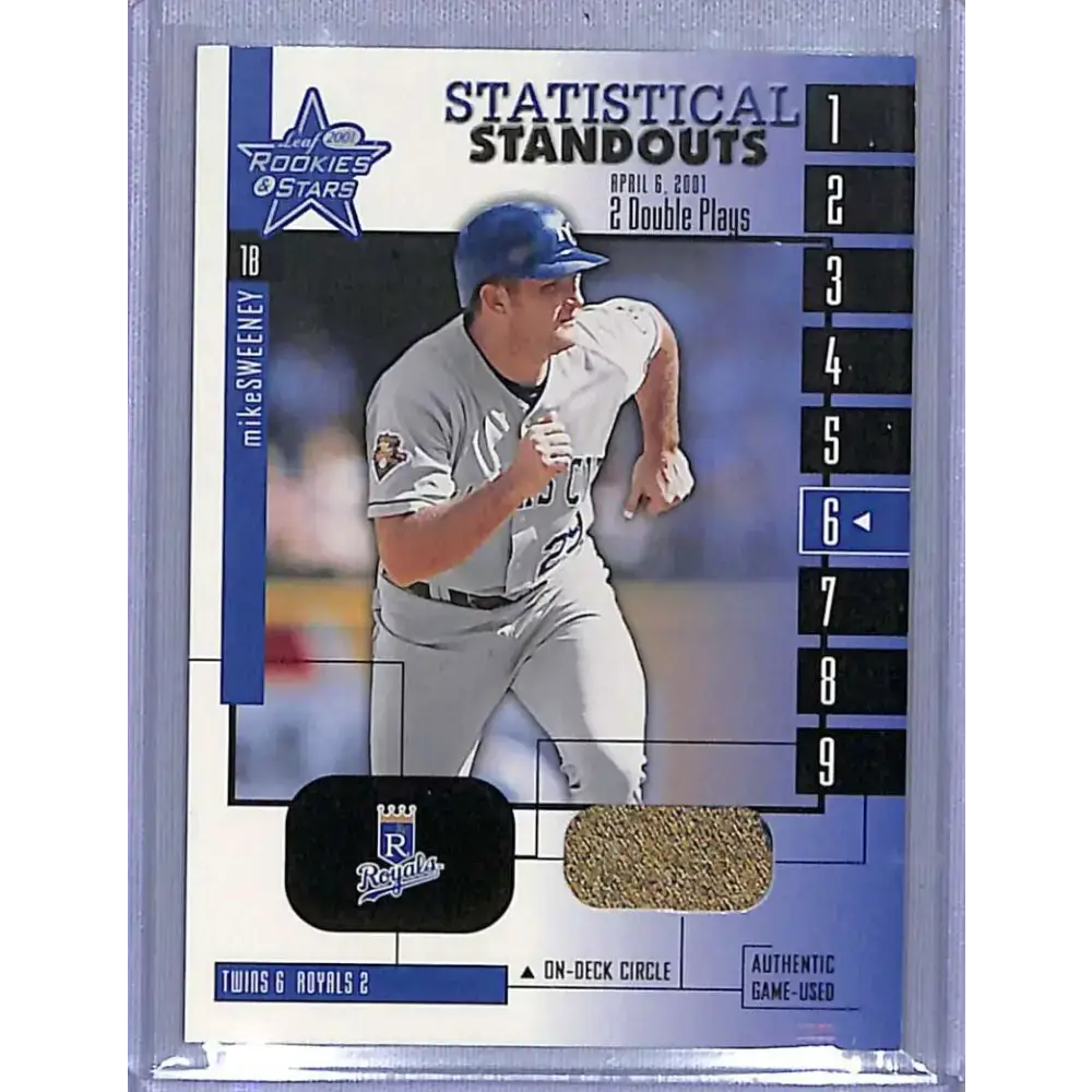 2001 Leaf Rookies & Stars #SS-6 Mike Sweeney Statistical Standouts NM-MT Baseball Card - Baseball Card Single