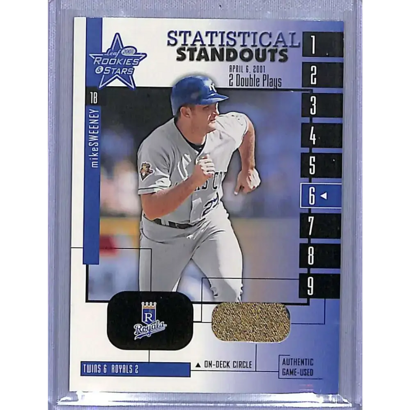 2001 Leaf Rookies & Stars #SS-6 Mike Sweeney Statistical Standouts NM-MT Baseball Card - Baseball Card Single