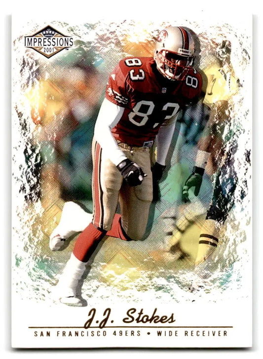 2001 Pacific Canvas Impressions #124 J.J. Stokes Retail - Football Card Single