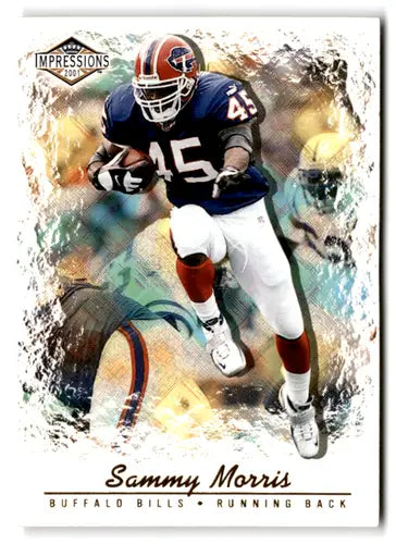 Original gloss Pacific Impressions Sammy Morris football card from 2001 Pacific Impressions collection