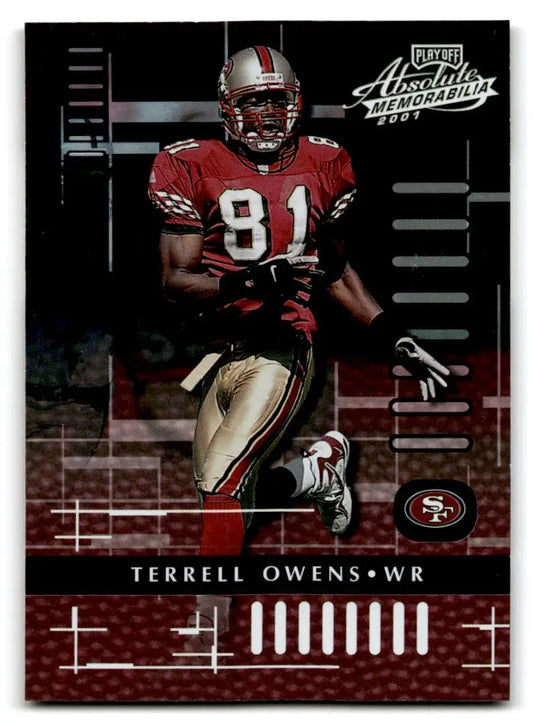 2001 Playoff Absolute Memorabilia #82 Terrell Owens - Football Card Single