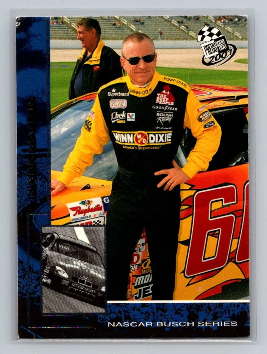 2001 Press Pass #46 Mark Martin Roush Racing - Racing Card Single