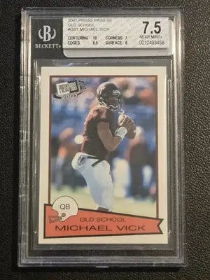 2001 Press Pass SE #OS1 Michael Vick Old School BGS 7.5 - Football Card Single