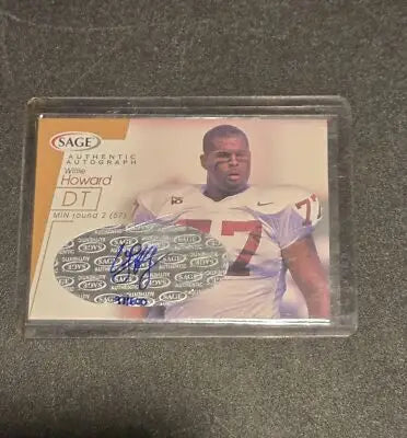 2001 SAGE #A24 Willie Howard Autographs Bronze #/600 - Football Card Single