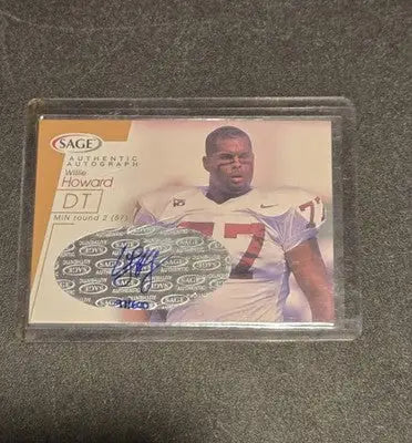 2001 SAGE #A24 Willie Howard Autographs Bronze #/600 - Football Card Single