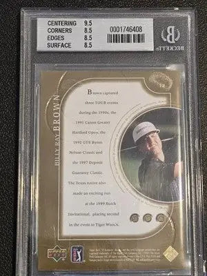 2001 SP Authentic #12 Billy Ray Brown Gold #/500 BECKETT 8.5 - Other