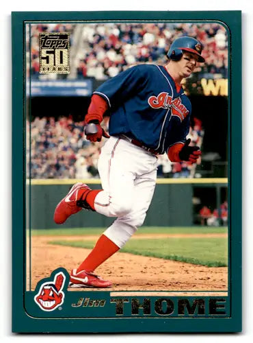 2001 Topps #15 Jim Thome EX/NM Indians ID:59025 - Baseball Card Single