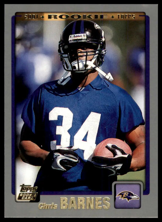 2001 Topps Chris Barnes RC 329 Baltimore Ravens NM - Football Card Single