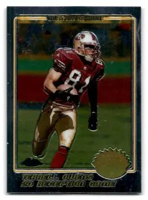 2001 Topps Chrome #201 Terrell Owens - Football Card Single