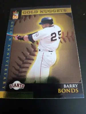 2001 Topps - Golden Anniversary Barry Bonds #GA17. Gold Nuggets. Giants. NRMT+ - Baseball Card Single