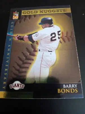 2001 Topps - Golden Anniversary Barry Bonds #GA17. Gold Nuggets. Giants. NRMT+ - Baseball Card Single