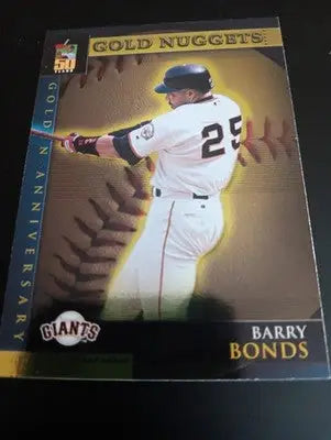 2001 Topps - Golden Anniversary Barry Bonds #GA17. Gold Nuggets. Giants. NRMT+ - Baseball Card Single