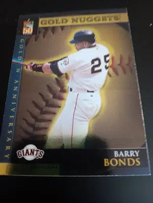 2001 Topps - Golden Anniversary Barry Bonds #GA17. Gold Nuggets. Giants. NRMT+ - Baseball Card Single