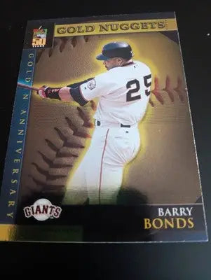 2001 Topps - Golden Anniversary Barry Bonds #GA17. Gold Nuggets. Giants. NRMT+ - Baseball Card Single