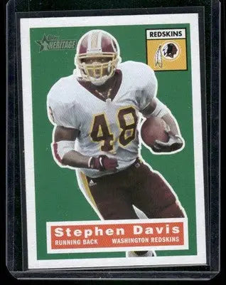 2001 Topps Heritage Stephen Davis #13 Football - Football Card Single
