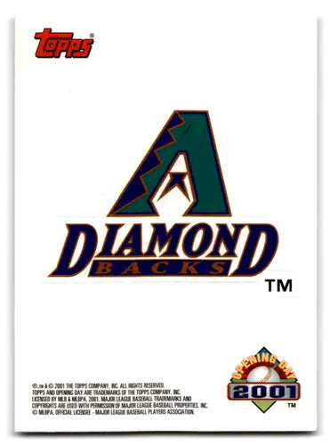 2001 Topps Opening Day Stickers #2 Arizona Diamondbacks NM-MT Diamondba ID:79547 - Baseball Card Single