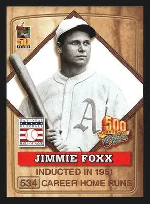 2001 Topps Post 500 Home Run Club #3 Jimmie Foxx Athletics HOF - Baseball Card Single