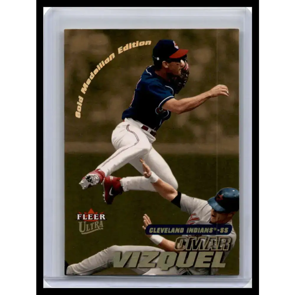 2001 Ultra #18G Omar Vizquel NM-MT Cleveland Indians Baseball Card - Baseball Card Single