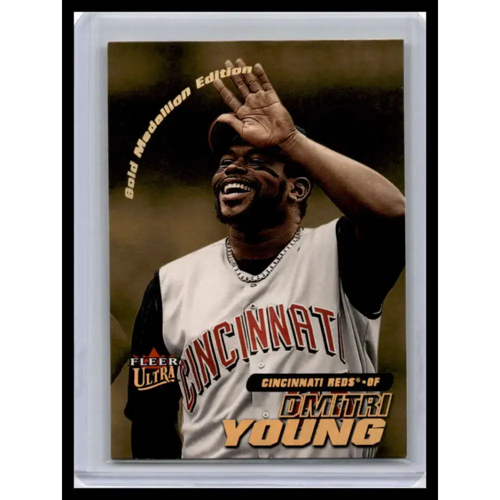 2001 Ultra #221G Dmitri Young NM-MT Cincinnati Reds Baseball Card - Baseball Card Single