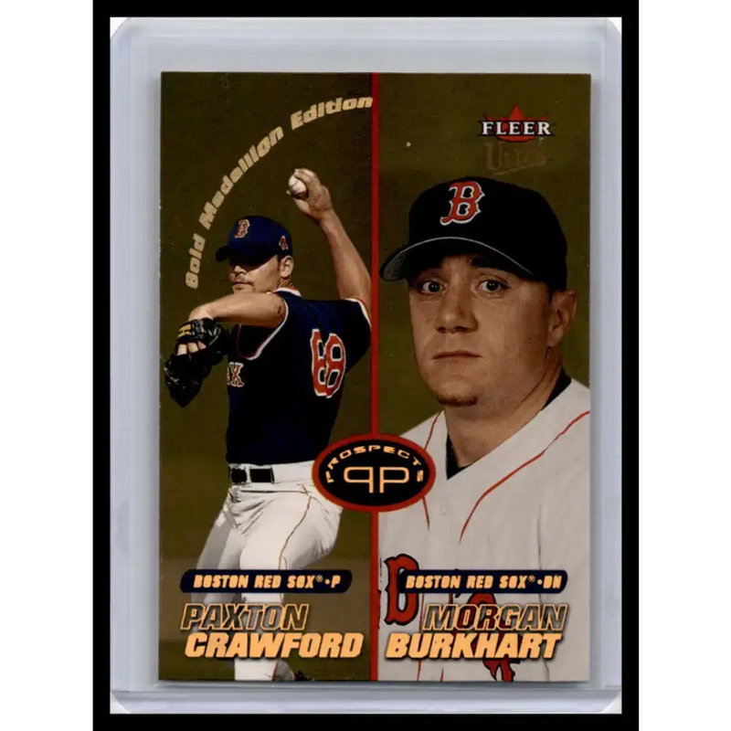 2001 Ultra #236G Morgan Burkhart / Paxton Crawford NM-MT Boston Red Sox Baseball Card - Baseball Card Single