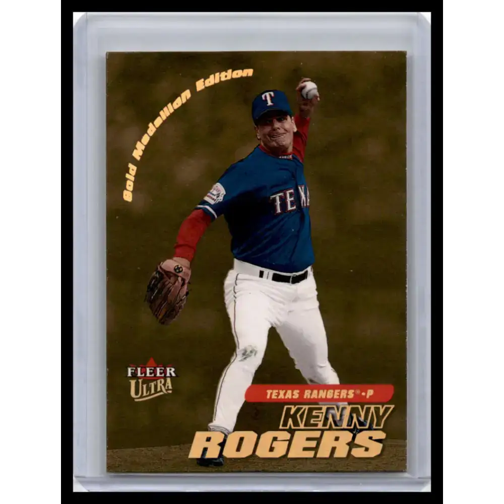 2001 Ultra #69G Kenny Rogers NM-MT Texas Rangers Baseball Card - Baseball Card Single
